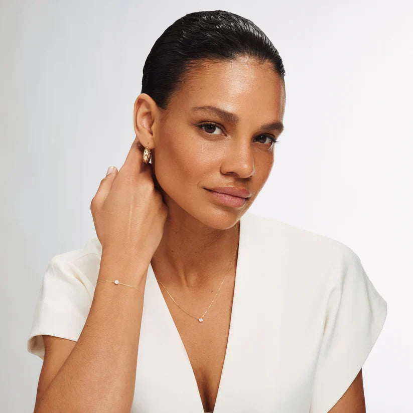 Evelyn | Bracelet with Moissanite Stones in 14k Gold