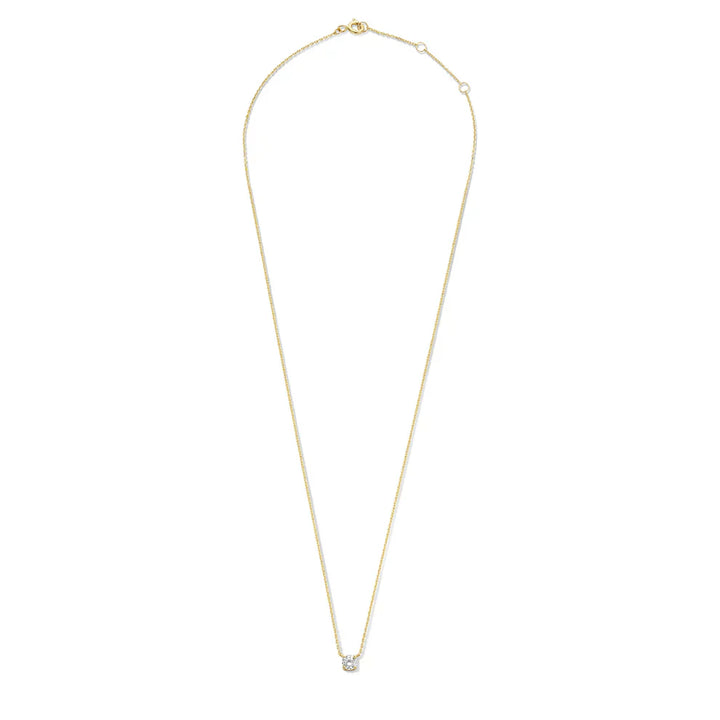 Evelyn | Moissanite Stone Necklace 14k Gold