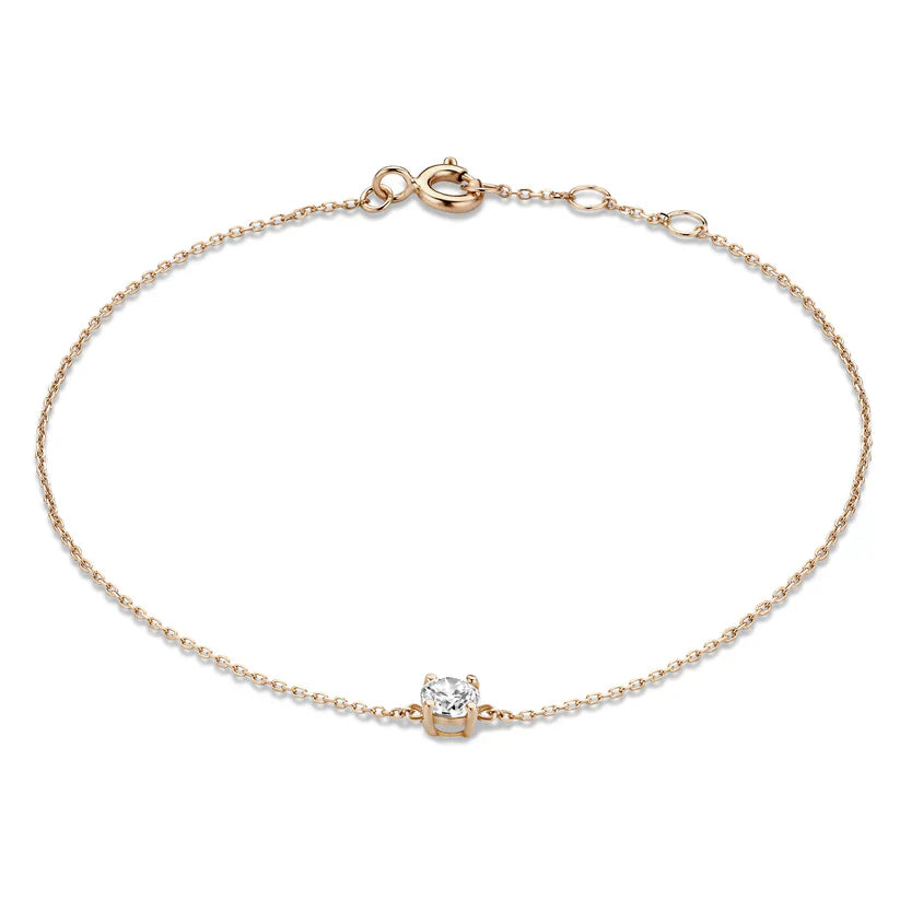 Evelyn | Bracelet with Moissanite Stones in 14k Gold