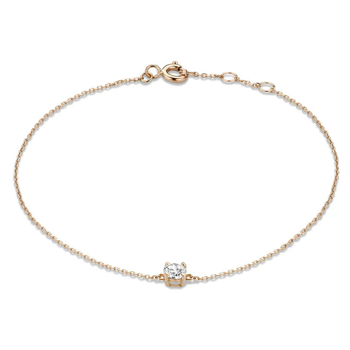 Evelyn | Bracelet with Moissanite Stones in 14k Gold