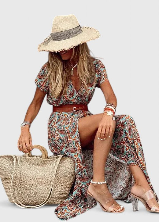 Evelyn | Stylish Boho Maxi Dress