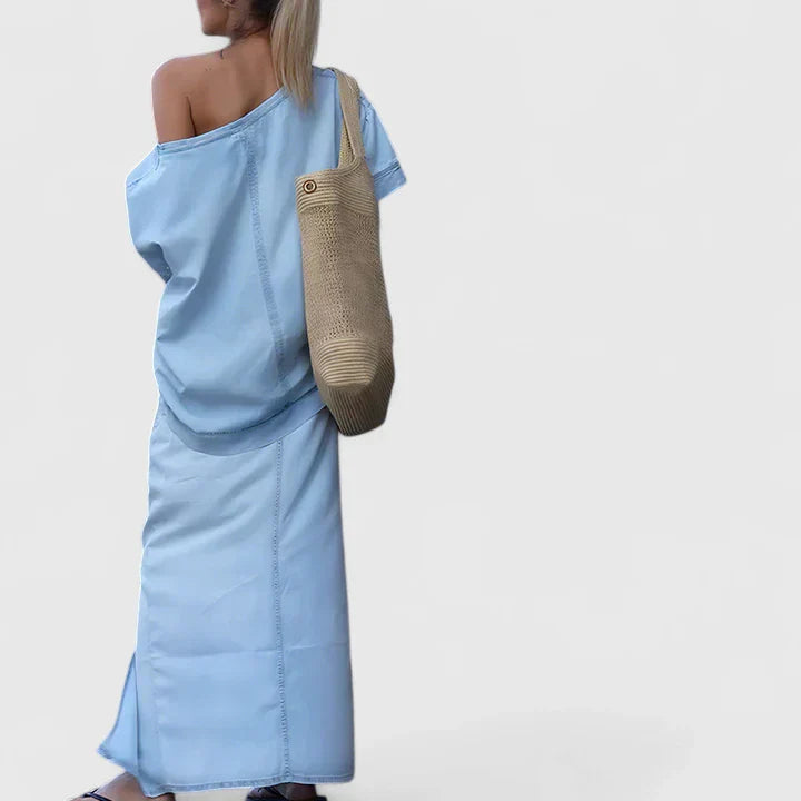 Evelyn | Elegant Maxi Skirt Set