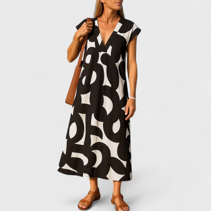 Evelyn | Flowing V-Neck Dress